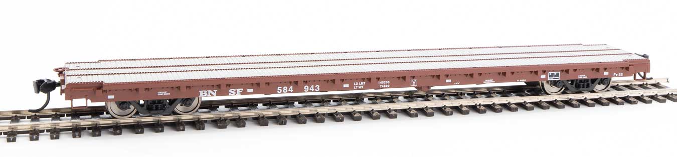 910-5359 Walthers HO 60' Flatcar -- BNSF #584943