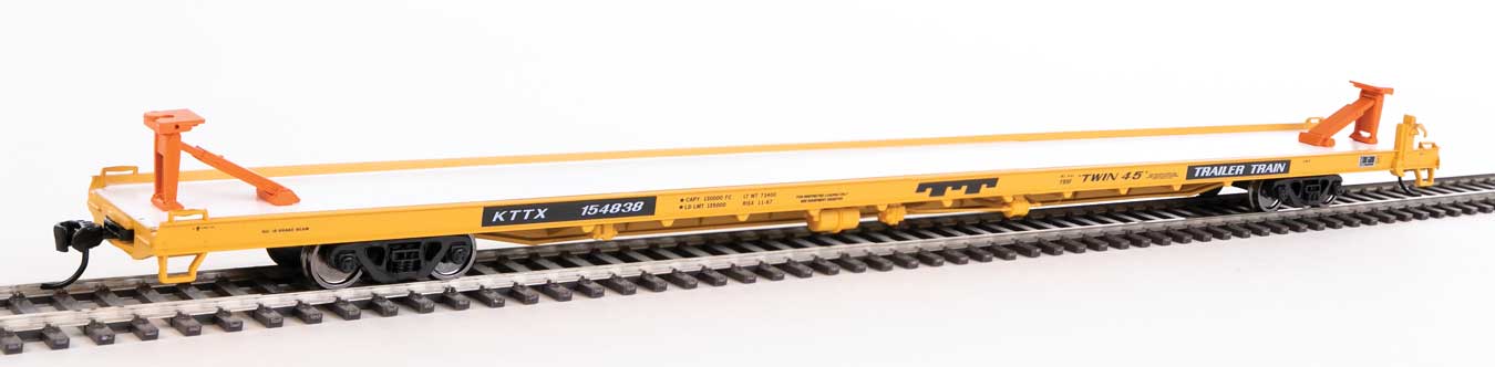 910-5721 Walthers HO 89' Flatcar -- Trailer-Train #154838