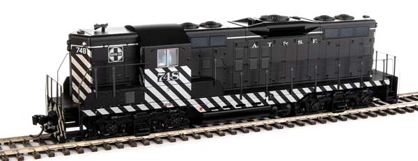910-10480 WalthersMainline EMD GP9 Phase II with High Hood - Standard DC -- Santa Fe #748