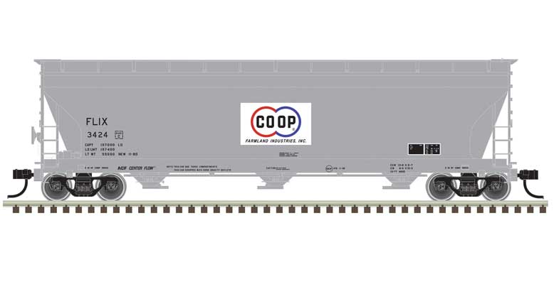 150-20006943 Atlas HO ACF Cvd Hopper -- Farmland #3424