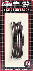 150-2012 Atlas N Code 55 -- 11-1/4" Radius Full Curve