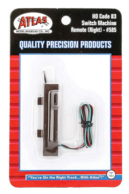 150-585 Atlas HO Code 83-- Right hand Remote Switch Machine