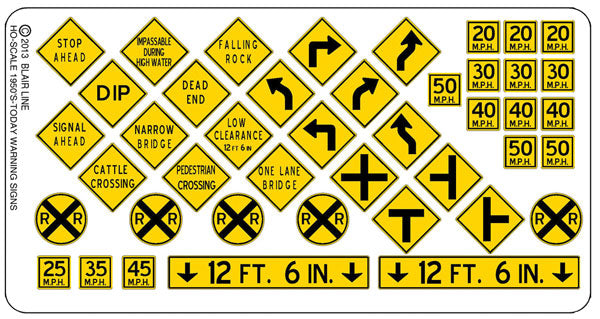 184-107 Blair Line HO Warning Signs #3