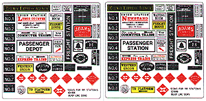 184-156 Blair Line HO Sign RR Stations/Depots