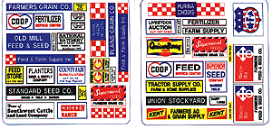 184-157 Blair Line HO Feed & Seed Store Signs