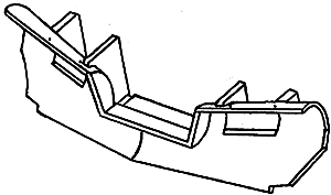 235-235 Details West HO Snow Plow ATSF/CN