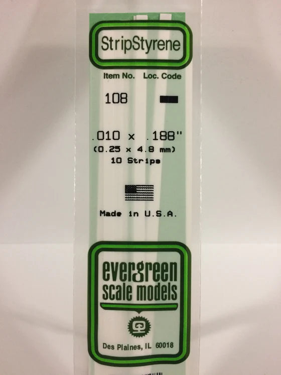 269-108 Evergreen Strip -- .010 x .188