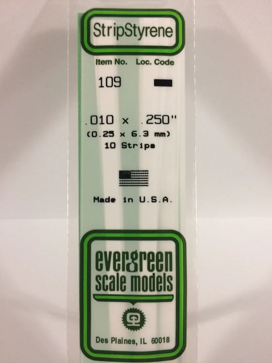 269-109 Evergreen Strip -- .010 x .250