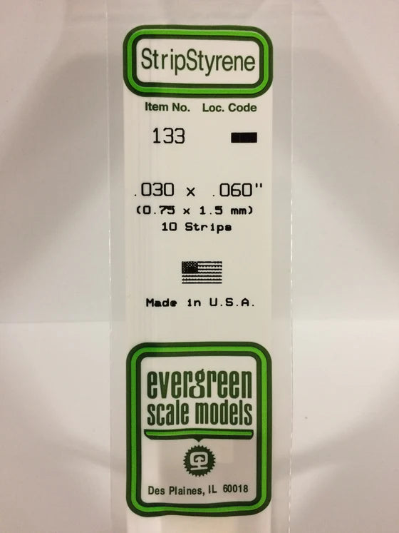 269-133 Evergreen Strip -- .030 x .060