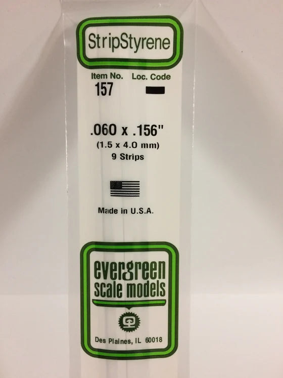 269-157 Evergreen Strip -- .060 x .156