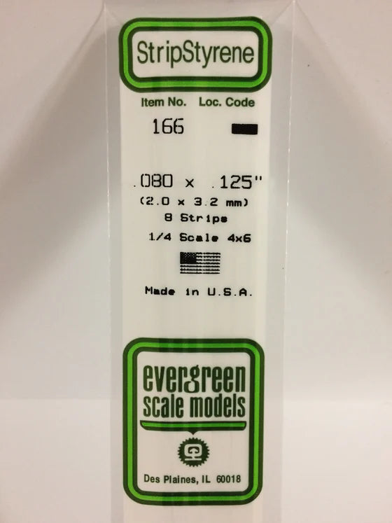 269-166 Evergreen Strip -- .080 x .125