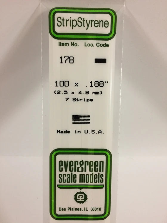 269-178 Evergreen Strip -- .100 x .188