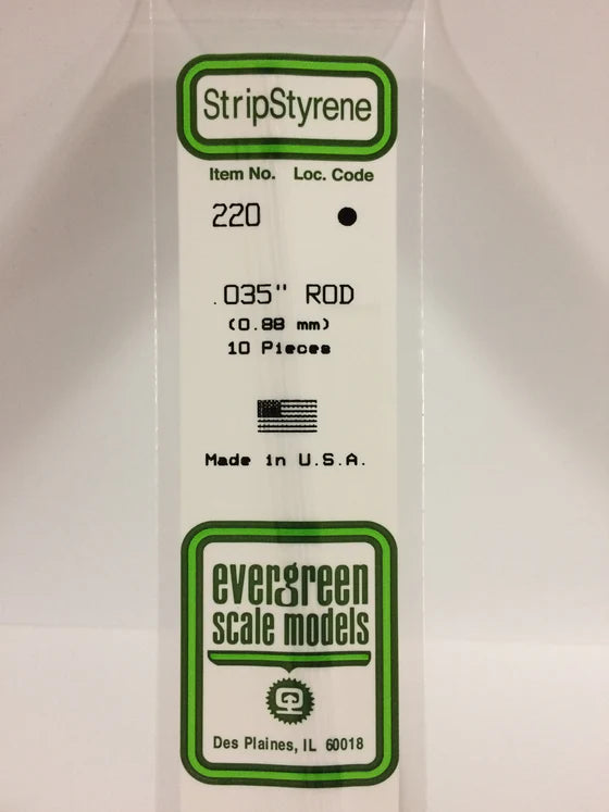 269-220 Evergreen Rod -- .035 Dia