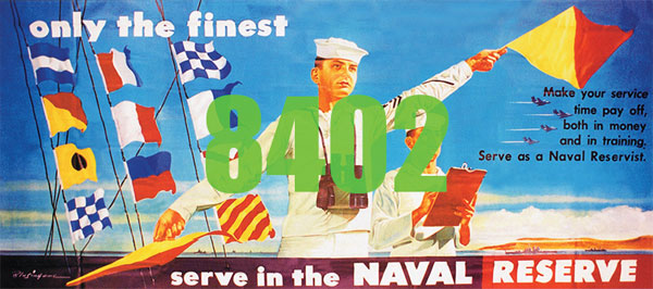 293-8402 Tichy HO Billboard - Naval Reserve