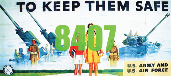 293-8407 Tichy HO Billboard - Army/Air Force