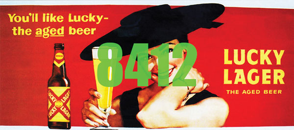 293-8412 Tichy HO Billboard - Lucky Lager