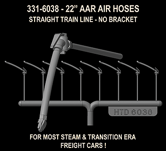 331-6038 HDT 22" Air Hose - Straight Pipe