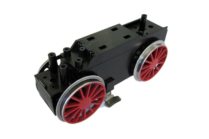 Ball Bearing Retrofit Motor Block: BR194, Red Wheels (G-Scale)