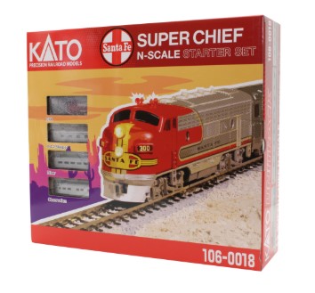 381-1060018 Kato N Santa Fe Super Chief Starter Set