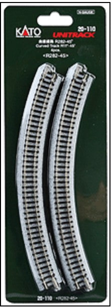 381-20110 Kato N 11" Radius Curve - 45°