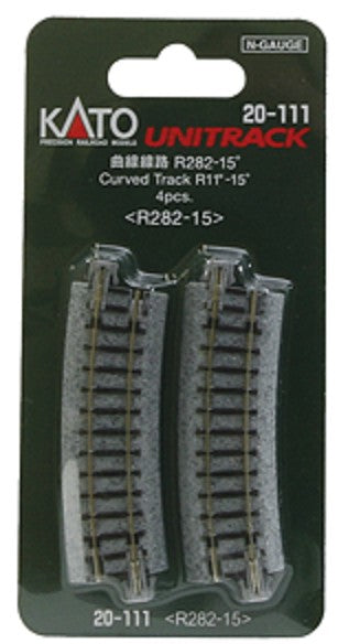 381-20111 Kato N 11" Radius Curve - 15°