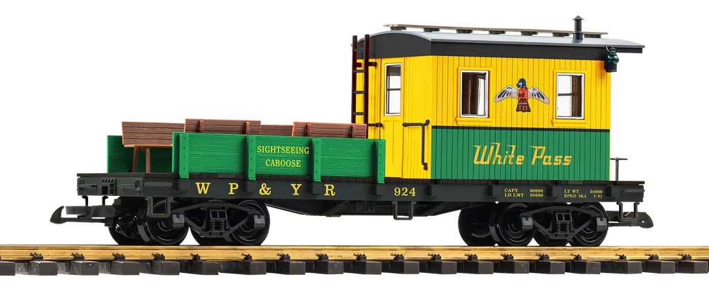 38990 PIKO G WP&YR Sightseeing Caboose