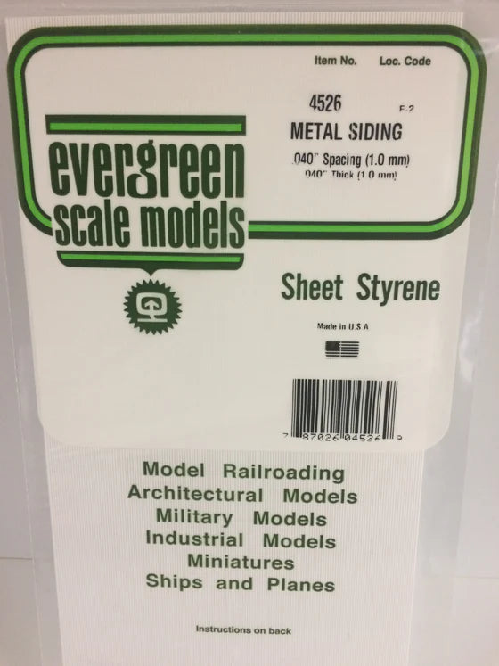 269-4526 Evergreen Metal Siding Sheet