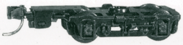 489-302051 MTL Four-Wheel Passenger Car Trucks -- w/ Couplers