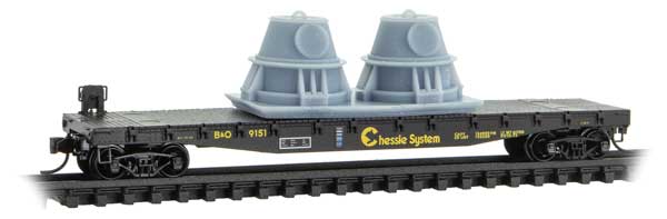 489-4500570 MTL N F-20 Flat w/Load B&O #9151