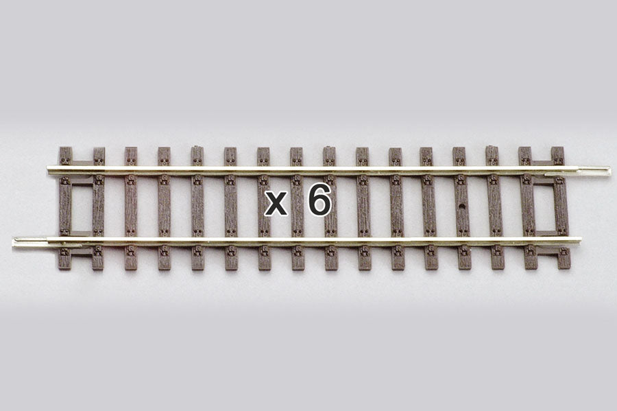 Box of 6 Straight Track, 4.7" (HO-Scale)
