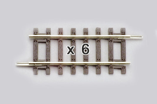 Box of 6 Straight Track, 4.5" (HO-Scale)