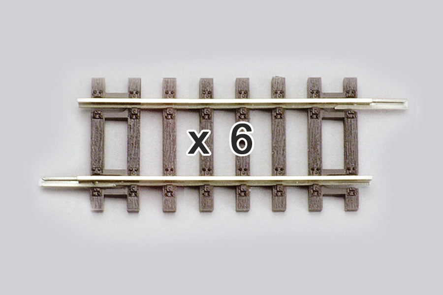 Box of 6 Straight Track, 4.2" (HO-Scale)