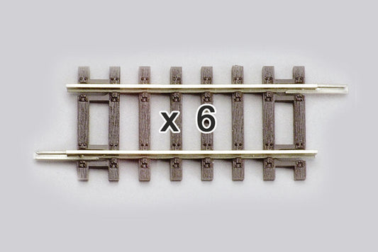 Box of 6 Straight Track, 4.2" (HO-Scale)