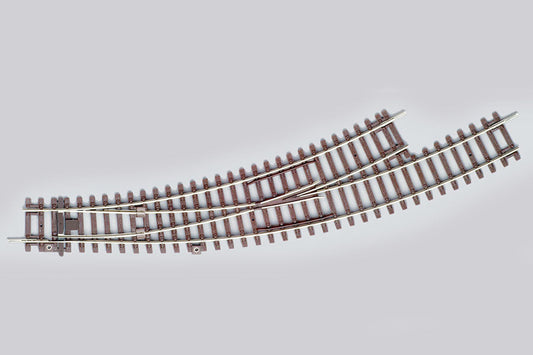 Left Curved Switch BWL, R2/R3 (HO-Scale)