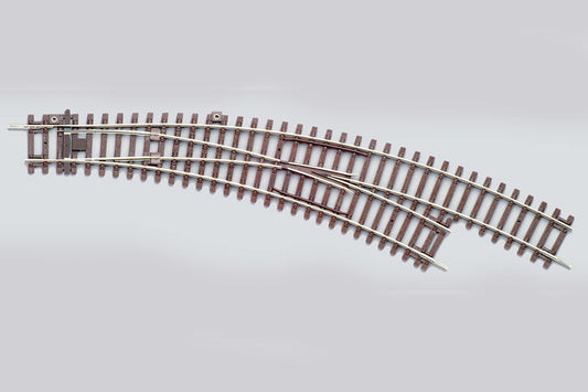 Right Curved Switch BWR, R2/R3 (HO-Scale)