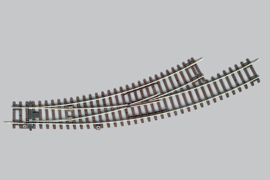 Left Curved Switch BWL, R3/R4 (HO-Scale)