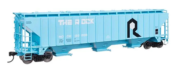 910-49066 WalthersMainline 57' Trinity 4750 3-Bay Covered Hopper - Ready to Run -- Rock Island #133266