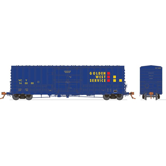 606-137004A Rapido HO B100 Boxcar -- Golden West #140003