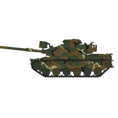 606-804003 Rapido HO M60A1 Tank - MERDC Winter