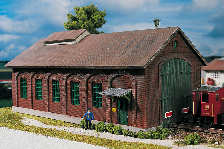 Hobby Line Burgstein Loco Shed, Building Kit (HO-Scale)