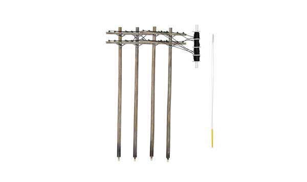 785-2251 WS N Pre-Wired Poles Double-Crossbar