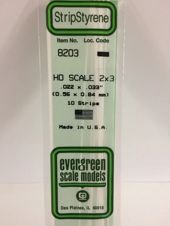 269-8203 Evergreen Strip -- HO 2x3