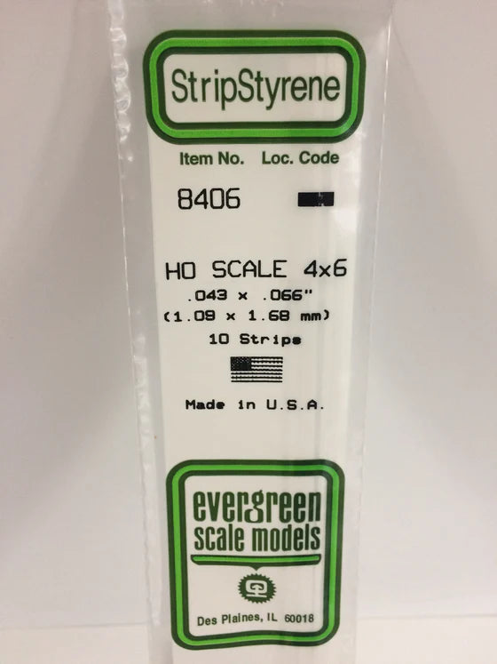 269-8406 Evergreen Strip -- HO 4x6