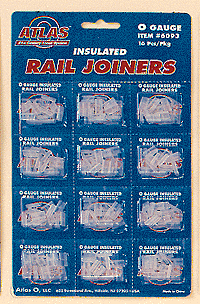 151-6093 Atlas O -- Insulated Rail Joiners