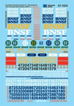 460-871035 Microscale HO BNSF Diesels 1997+
