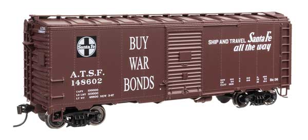 910-2744 Walthers HO 40' 1937 AAR Boxcar - ATSF 148602