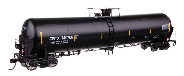 920-100762 Walthers HO Trinity Tank Car - CBTX #740706