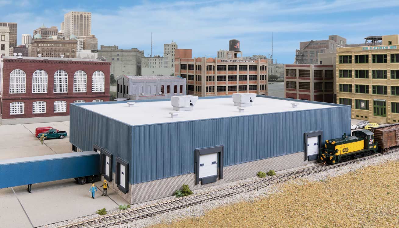 933-3855 Walthers N Modern Steel Warehouse