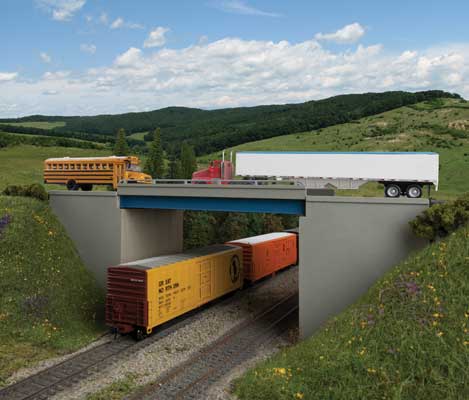 933-4565 Walthers HO Modern Steel/Concrete Overpass