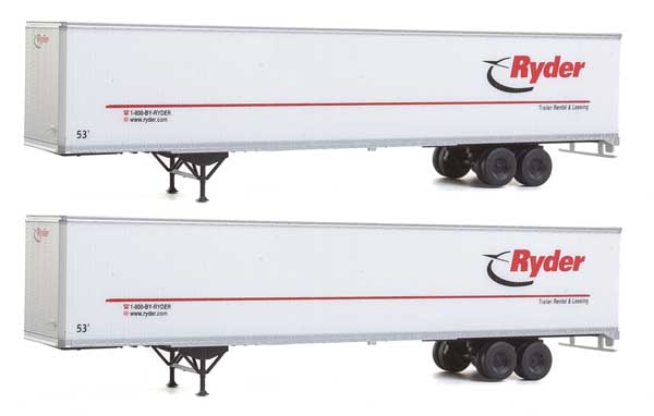949-2455 Walthers HO 53' Stoughton Trailer -- Ryder